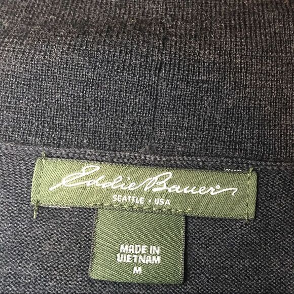 Eddie Bauer Wool Sleeveless Sweater Vest Sz M - Picture 4 of 5